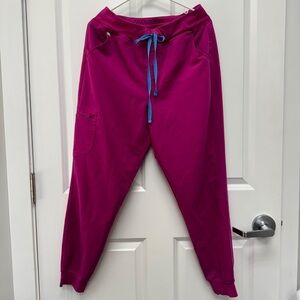 Womens Figs Scrub Bottoms Zamora Hot Pink